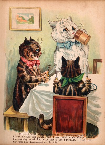 Chats de Louis Wain (chromolithographie) - Louis Wain